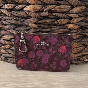 Coach Floral Print Card Holder